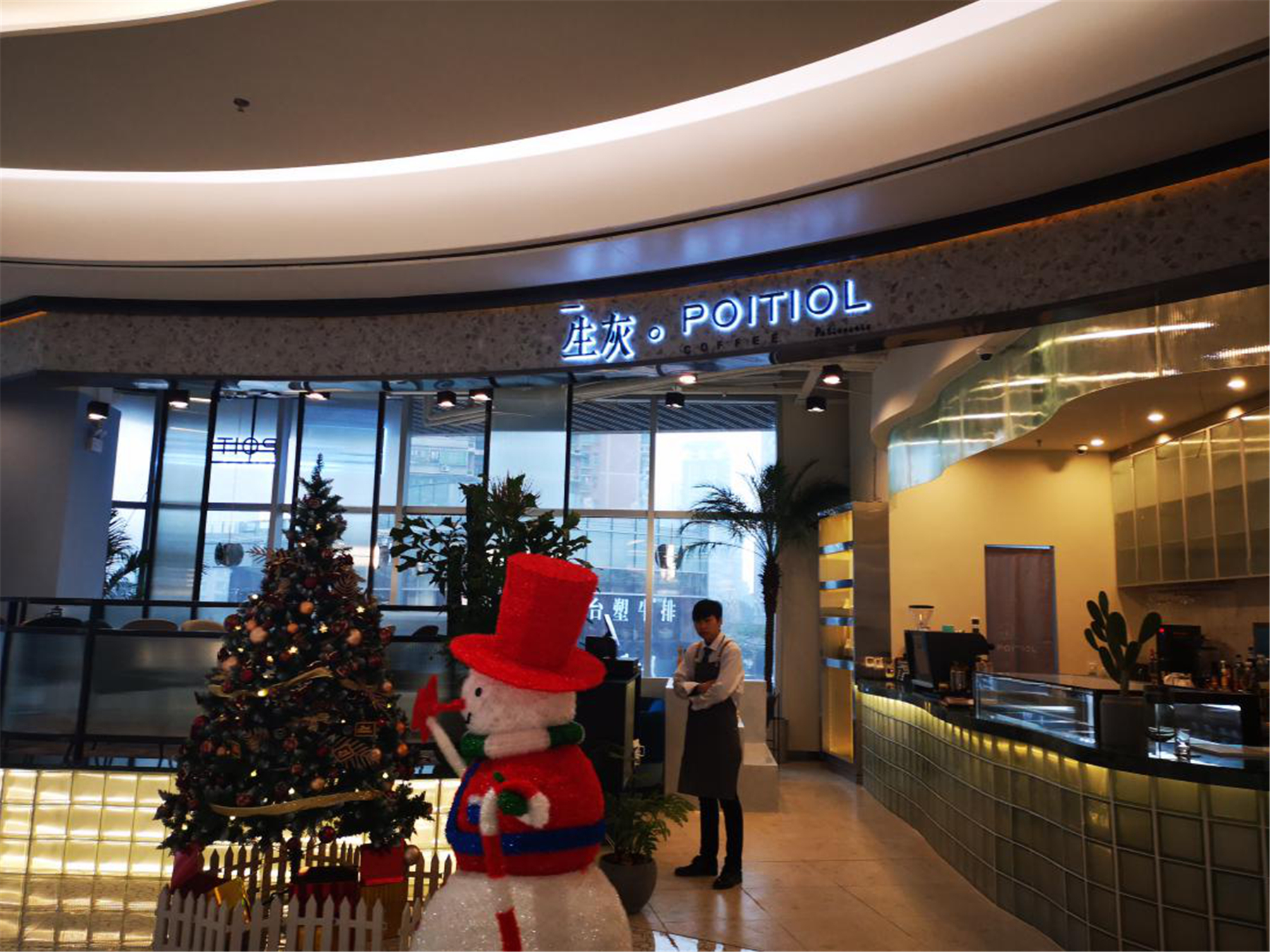 【工程案例】万象城咖啡店卡座水磨石案例欣赏