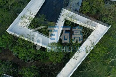 景观园林现场水磨石现场实景图