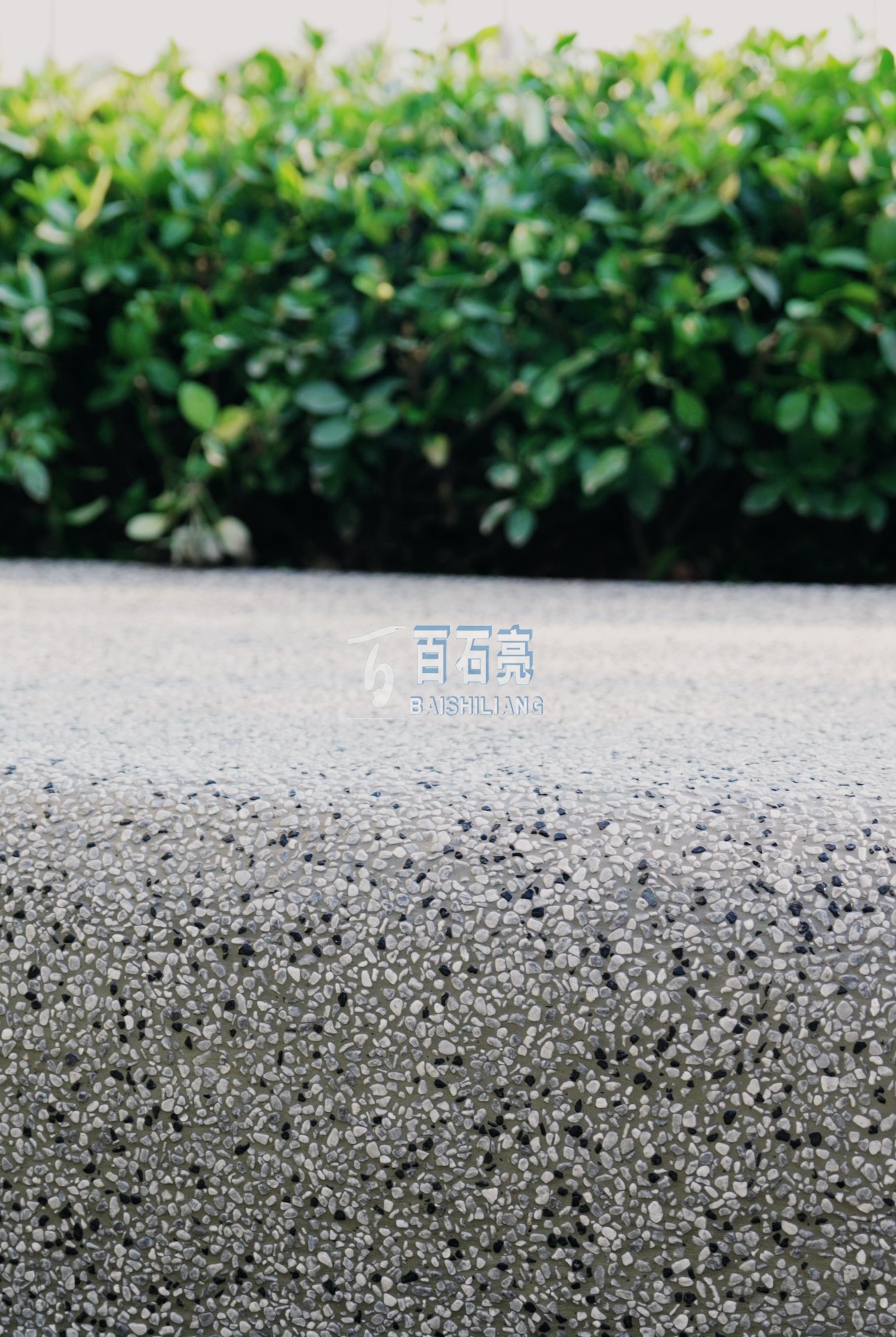 渝北中海春华尚城———园林景观水洗石