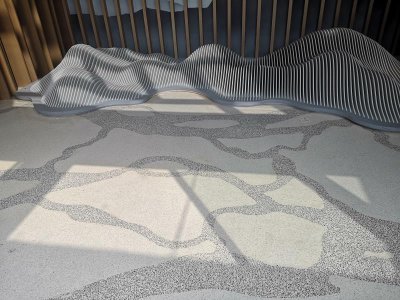 办公室艺术水磨石