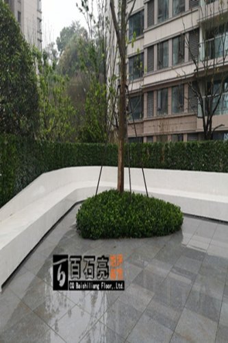 万科十七英里景观坐凳水磨石